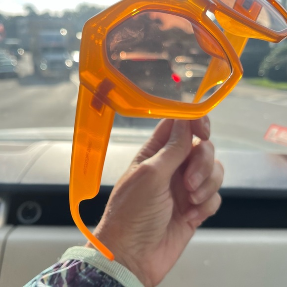 RS Eyewear Orange Hexagonal Sunglasses Gradient Lenses - Picture 4 of 7